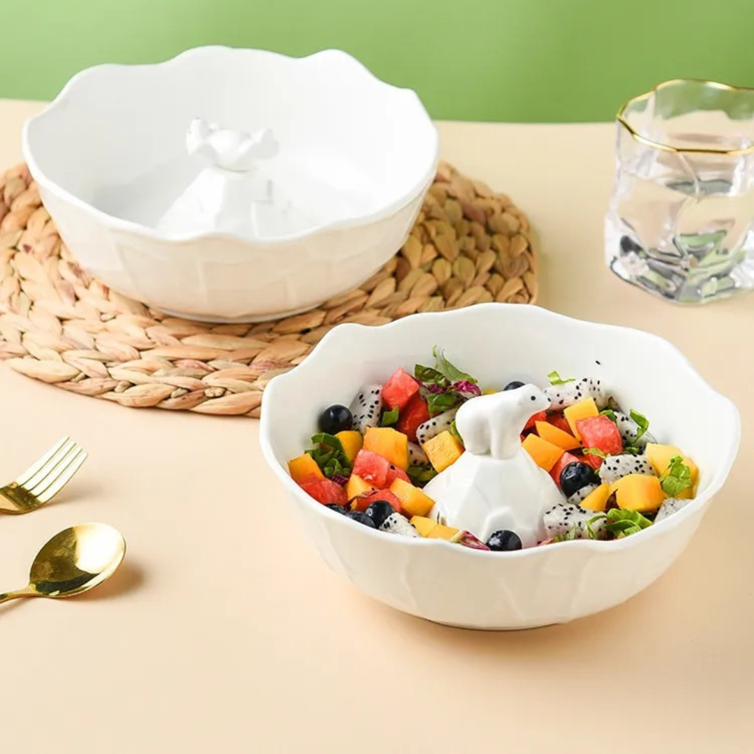 Bear Bowl - Standing style - Salad, Pasta & Serving Bowl