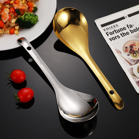 Gold Serving Spoon Multipurpose | Luxury 304 ss | 18/8 Stainless Steel