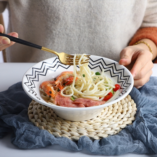 Serving Bowl - 8 inch Ramen, Pasta, Noodle Bowl