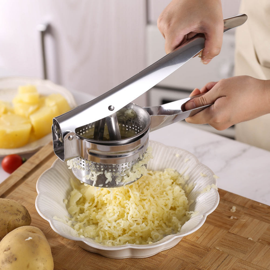 Manual Juicer and Potato Press | Gold | Silver