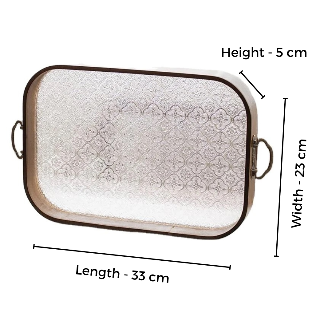 Luxury Serving Wooden Tray - Rectangular