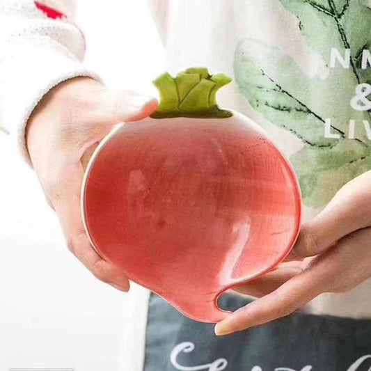 Turnip shaped snack bowl