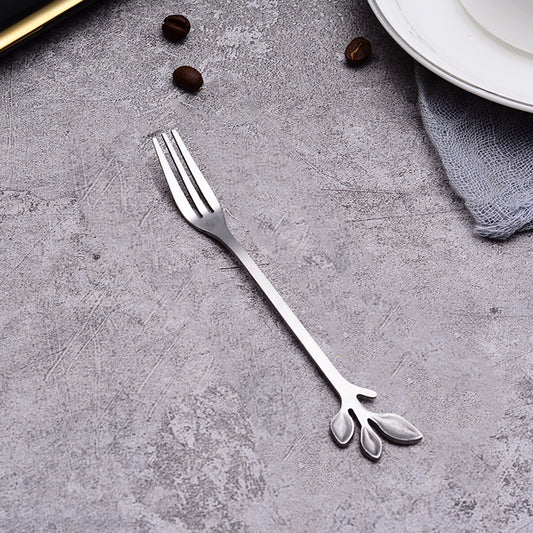 Dessert Spoon & Fork - Silver
