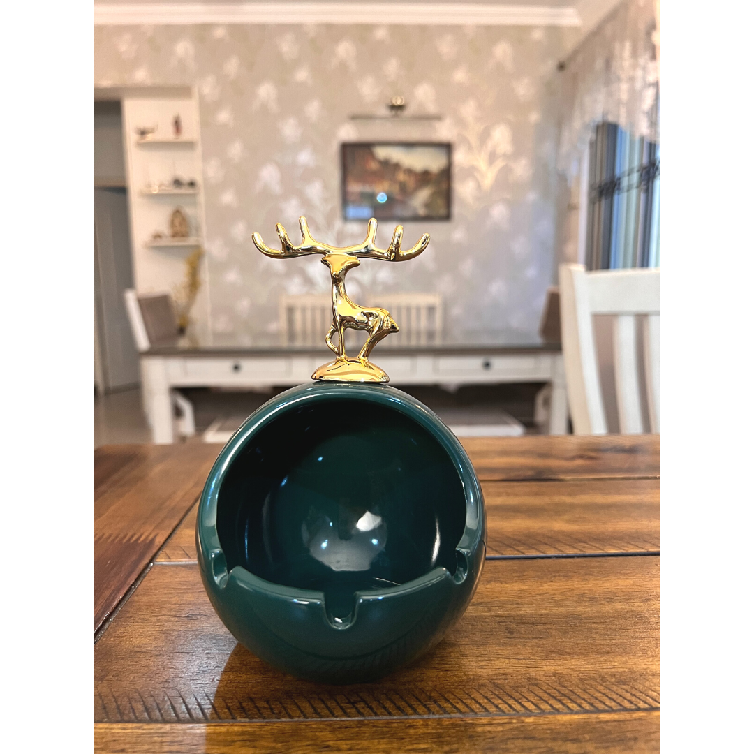 Reindeer Ash Tray- Green