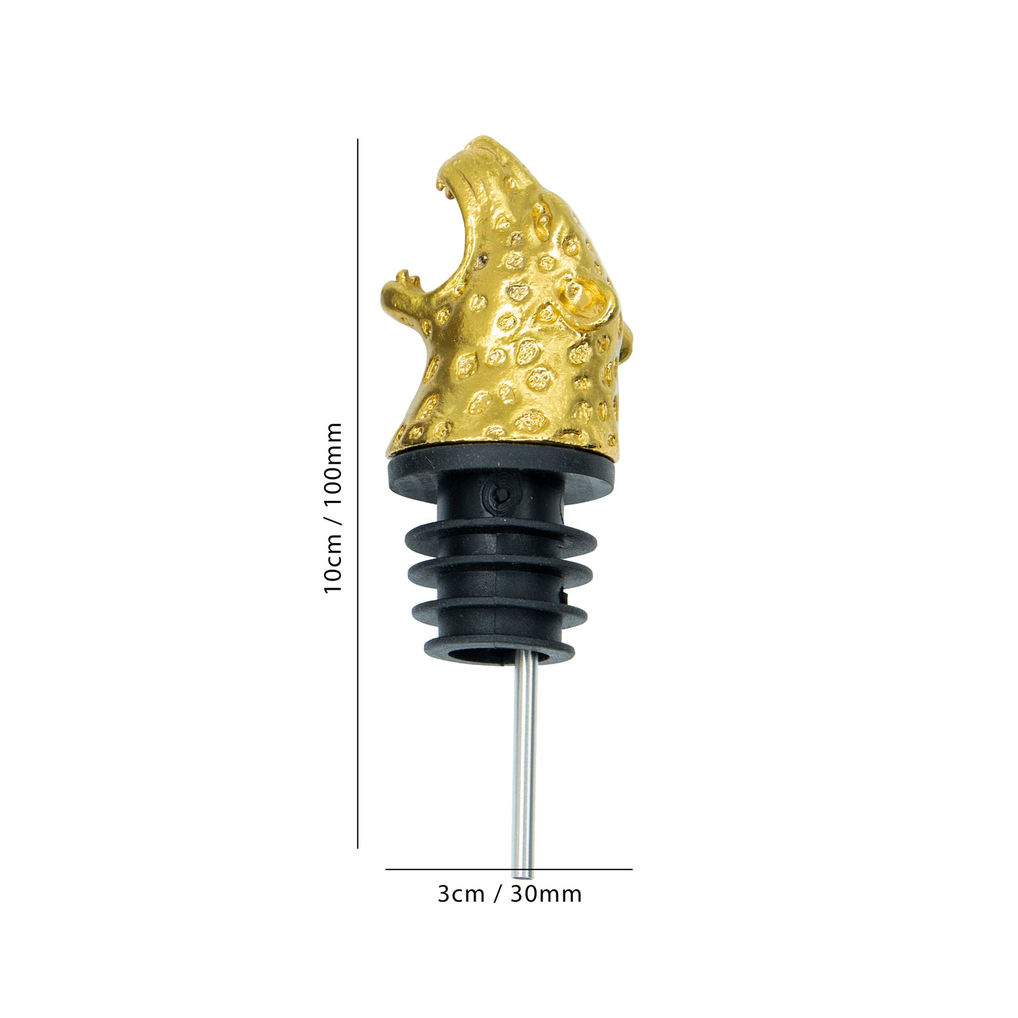 Leopard Wine Pourer cum Aerator - Gold