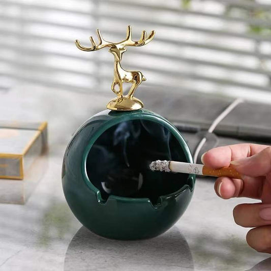 Reindeer Ash Tray- Green