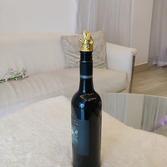 Leopard Wine Pourer cum Aerator - Gold