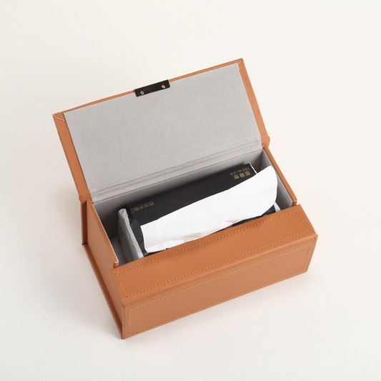 Facial Tissue Holder - Vegan Leather