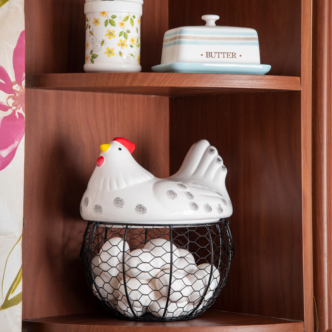 Rooster Egg Storage basket - Extra Large