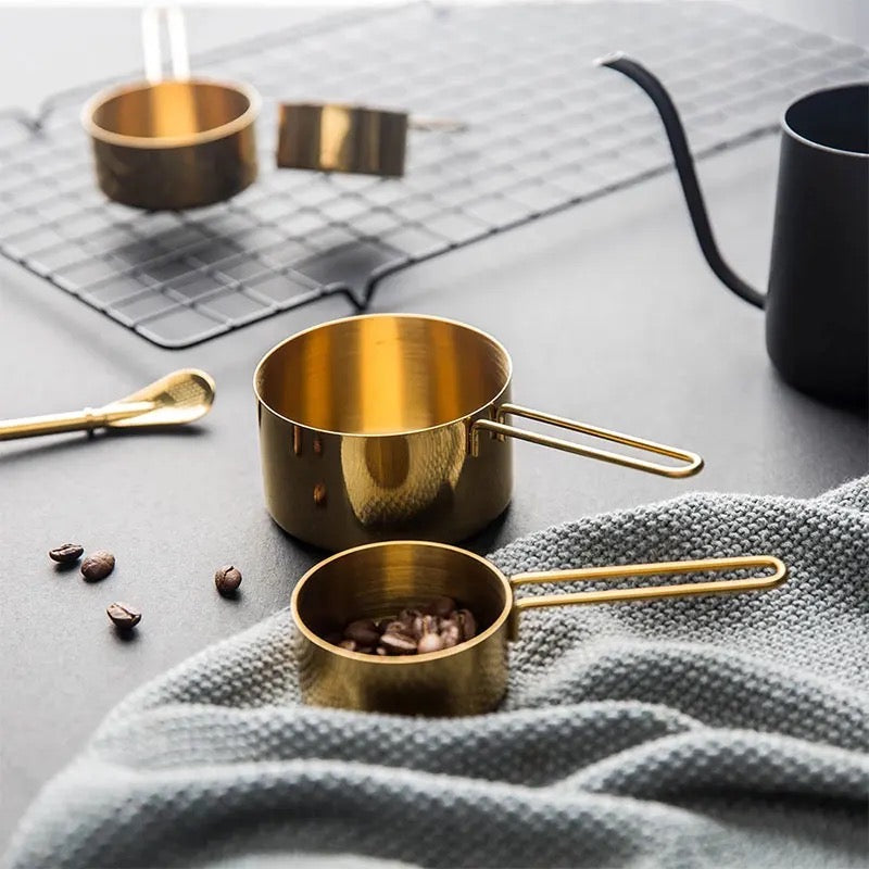 Gold Kitchen Accessories - Set of 4 Measuring Cups
