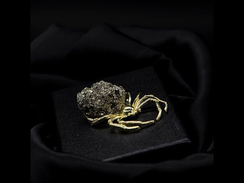 Decor Ornament - Pyrite Spider