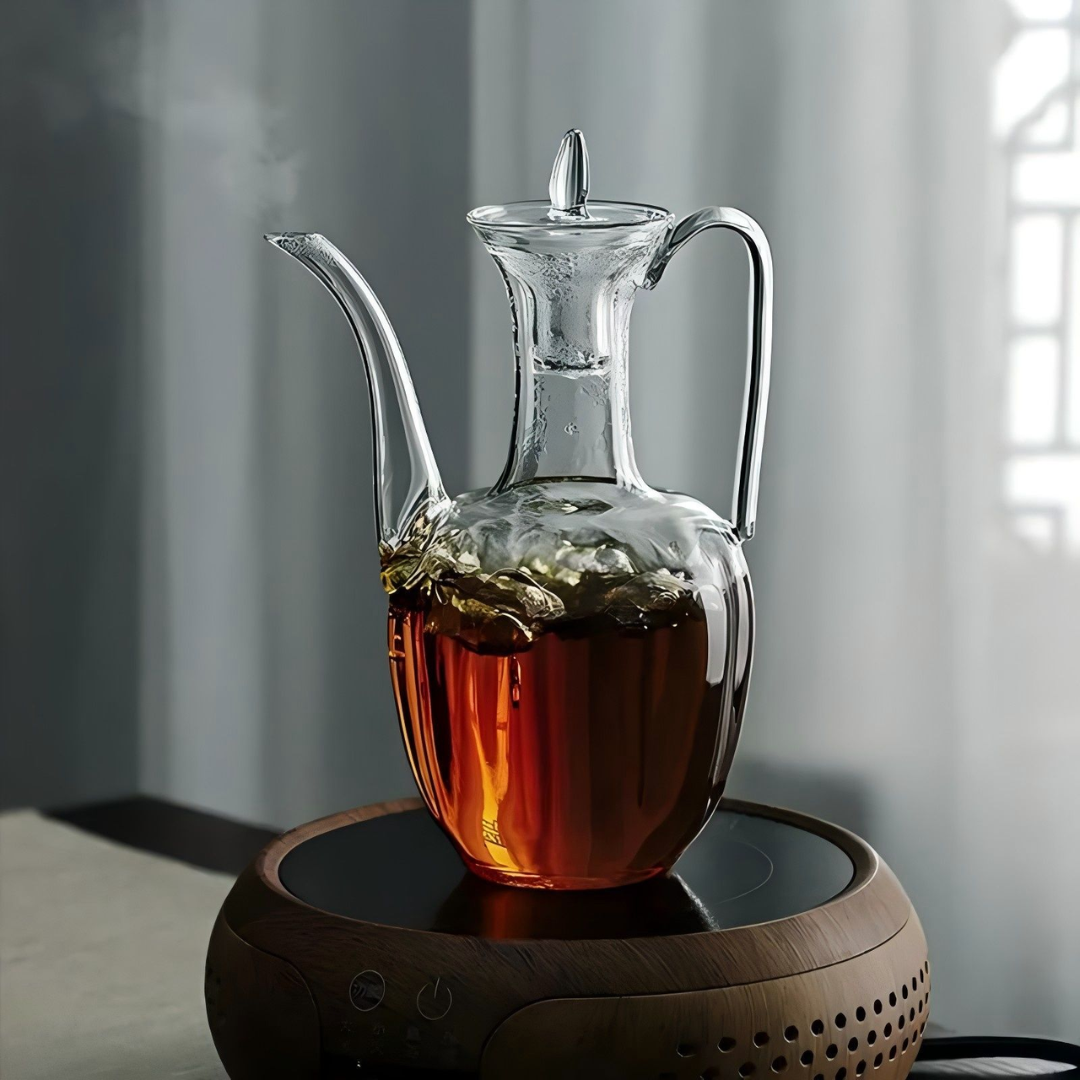 Luxury Arabic Style Glass Teapot – 550 ml Heat Resistant Borosilicate Kettle