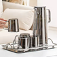 Dark Grey Glass Jug & Cup Set – 1 Jug + 6 Handled Cups