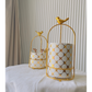 Cutlery Stand - Large size - White & Gold - Multipurpose Dining and Home Decor Organizer
