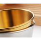 Gold Stainless Steel Dessert Bowl with Matching Spoon