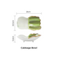 Vegetable Ceramic Snack Bowls - Peanut, Onion, Turnip