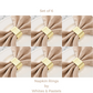 Napkin Rings Set – Gold Metal Band, (Set of 4/6/8) Perfect for Formal & Casual Dining