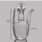 Elegant teapot on burner for herbal tea brewing