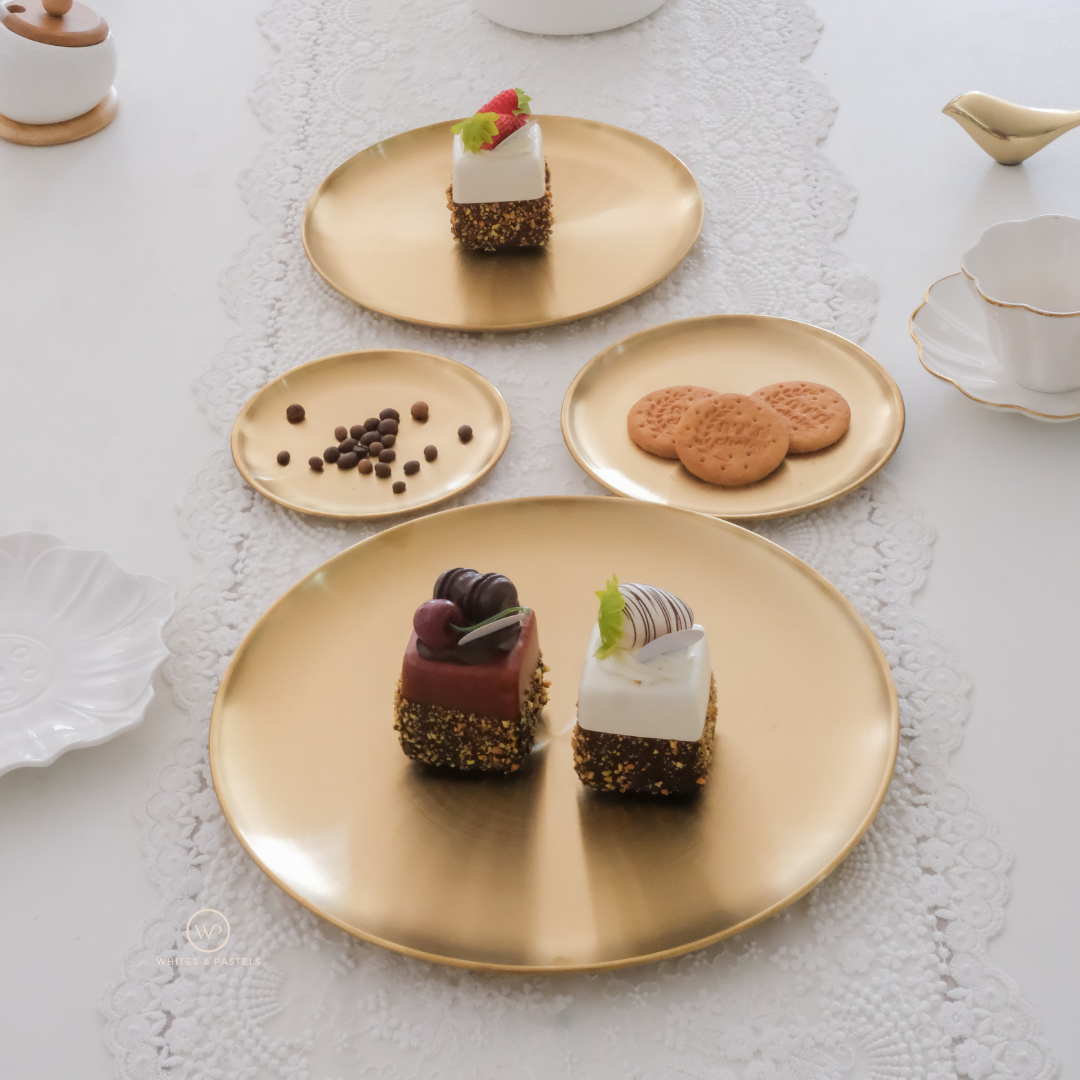 Gold Steel Plates | Luxury 304SS | 3 Sizes