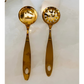 Serving Ladle & matching Slotted Ladle - Set of 2 - Gold & Silver