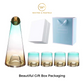 Carafe Luxury Set with 4 Glasses - Green & Yellow Shaded