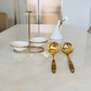 Serving Ladle & matching Slotted Ladle - Set of 2 - Gold & Silver