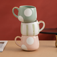 Nordic Style Porcelain Coffee Mug - Pastel Green