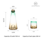 Carafe Luxury Set with 4 Glasses - Green & Yellow Shaded
