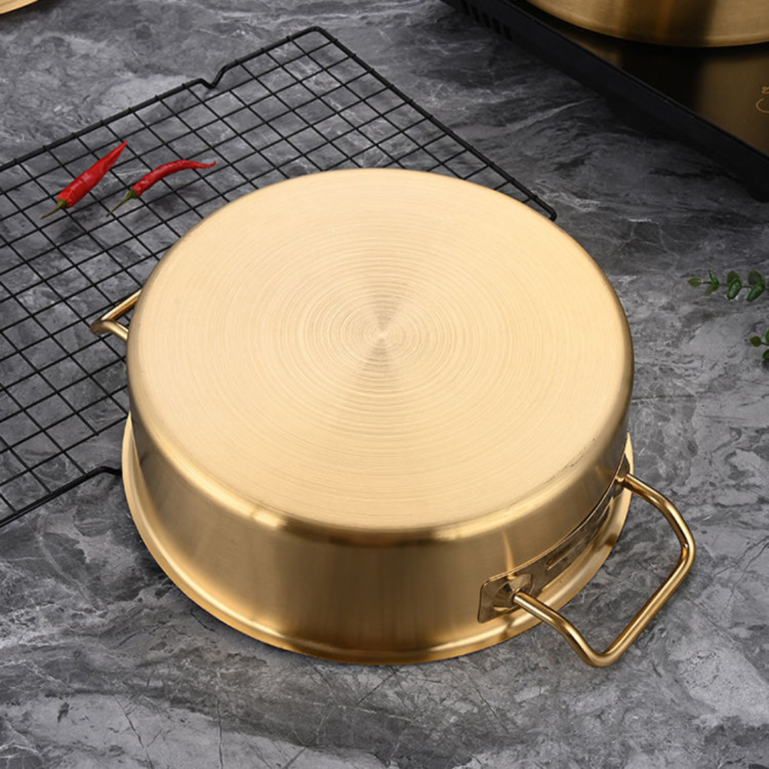 Two-in-One Serving Bowl Kadhai with Lid | Induction Hotpot