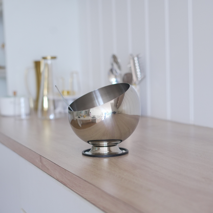 Serving Bowl with Stand | Stainless Steel | Gold | Silver