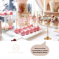 Luxury Metal Buffet Dish Name Stand – Gold & Silver | 8-Inch Table Display Stand for Events, Restaurants & Home Entertaining
