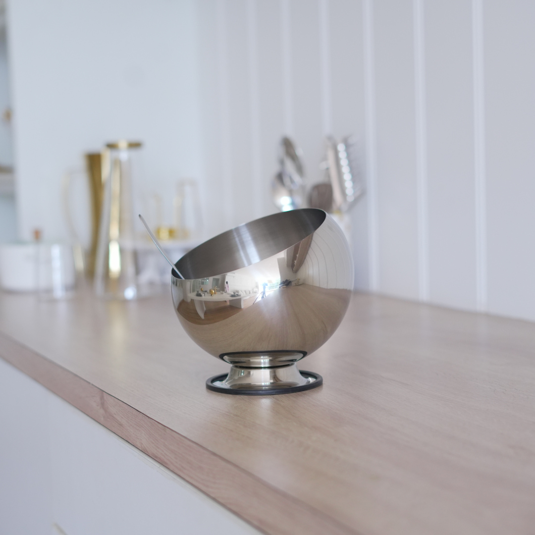 Contemporary Serving Bowl with Stand