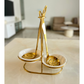 Serving Ladle & matching Slotted Ladle - Set of 2 - Gold & Silver