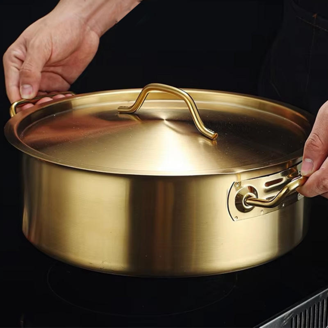 Two-in-One Serving Bowl Kadhai with Lid | Induction Hotpot