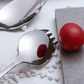 Set of 6 Spork - Spoon plus Fork - Stainless Steel - Gold Silver