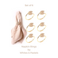 Metal Napkin Rings - Sleek Gold leaf with Stonework – (Set of 4/6/8) Elegant & Classy Design, Perfect for Gifting