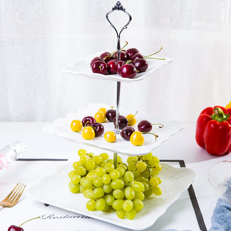 3-Tier Ceramic Cupcake Holder and Serving Platter