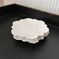 French Embossed Snack Plate - 6 inch Lotus shape