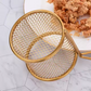 Mini Stainless Steel Snack Basket with Handle – Gold & Silver | Frying & Serving Basket for Finger Food