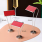 Luxury Metal Buffet Dish Name Stand – Gold & Silver | 8-Inch Table Display Stand for Events, Restaurants & Home Entertaining