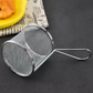 Mini Stainless Steel Snack Basket with Handle – Gold & Silver | Frying & Serving Basket for Finger Food