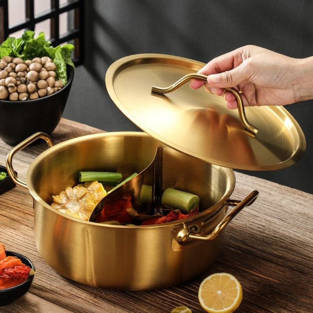 Two-in-One Serving Bowl Kadhai with Lid | Induction Hotpot