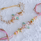 Floral Crystal Rakhi Set | Free with order value above Rs.3200