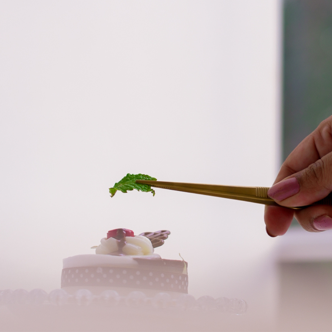 Culinary Precision Tweezers for Plating | Stainless Steel Chef Tweezers (16.5 cm)