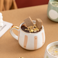 Nordic Style Porcelain Coffee Mug - Pastel Pink