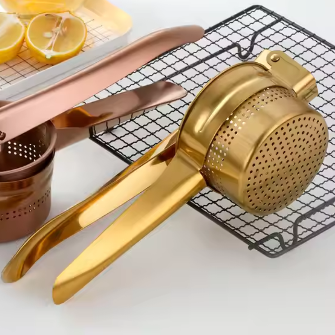 Manual Juicer and Potato Press - 3 colors - Gold, Silver, Rose Gold