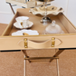 Butler Tray with Foldable Stand | Extra Large | Black | White | Beige