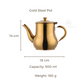 Gold Stainless Steel Tea Pot – 500ml
