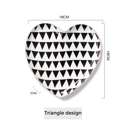 Heart Shaped Snack Plate