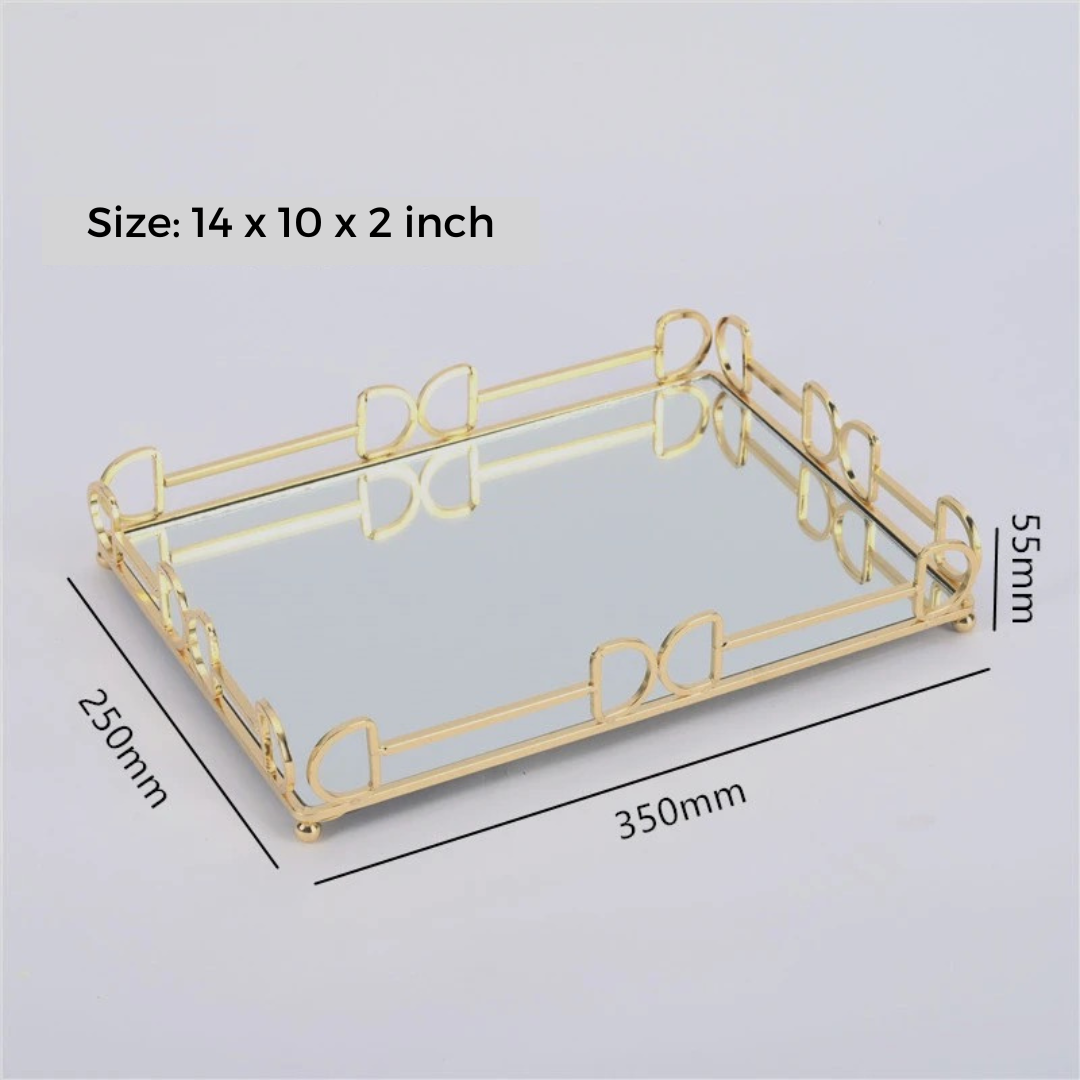 Luxury Metal Tray - 14 inch